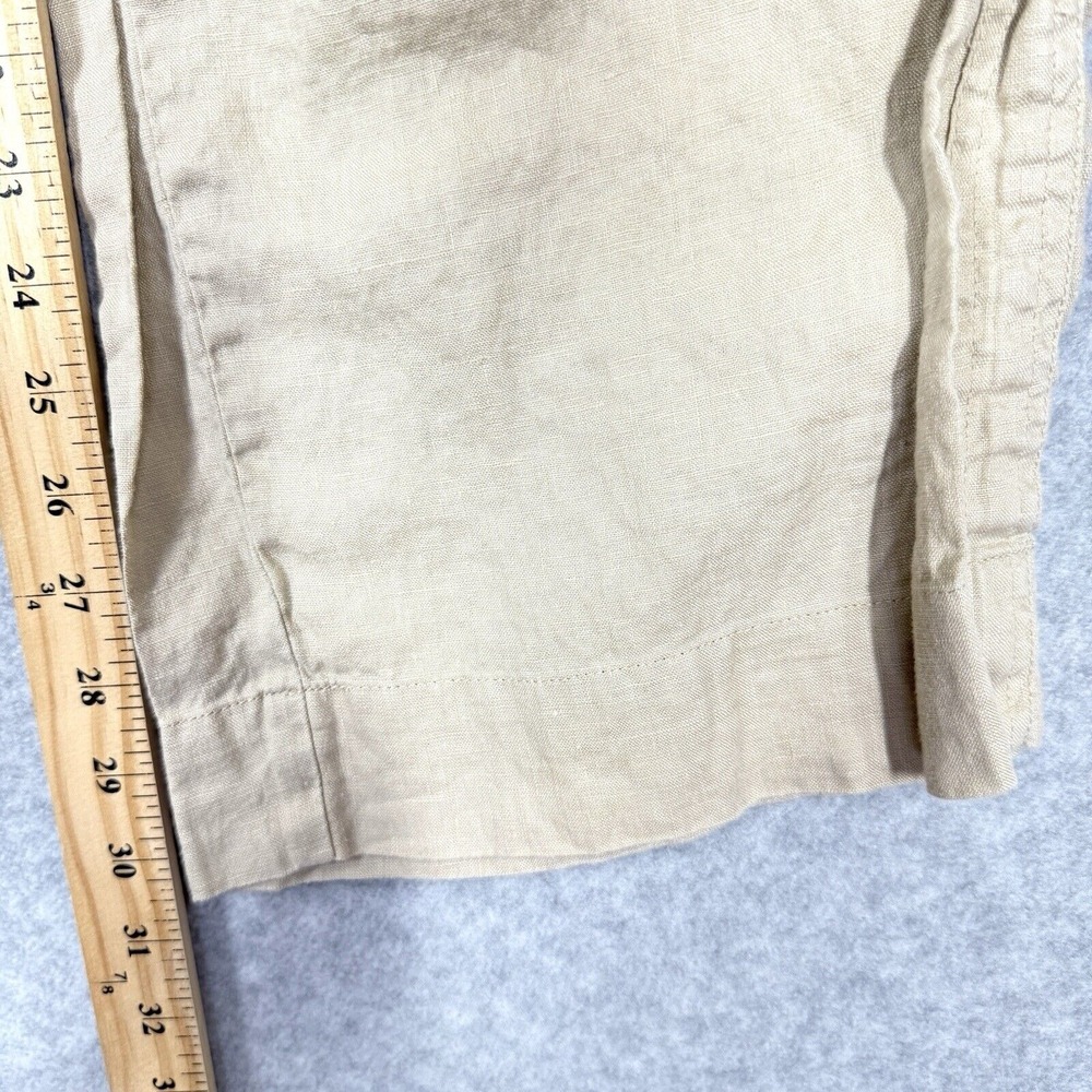 Quince Beige Wide Leg Linen Pants - Large - Picture 12 of 16